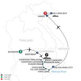 The Heart of Cambodia and Vietnam with Bangkok (Southbound) (WSIB2021)