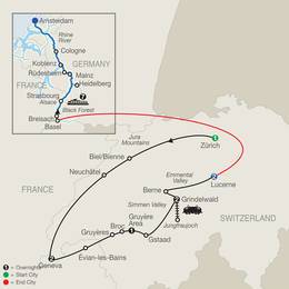 Spectacular Switzerland with Romantic Rhine (XZH52023)