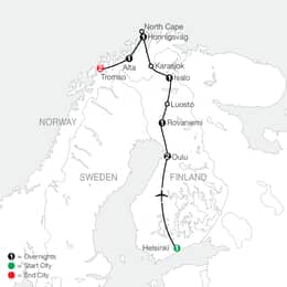 Top of Scandinavia with Arctic Circle (ZK2027)