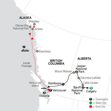 Heart of the Canadian Rockies with Alaska Cruise (89152024)