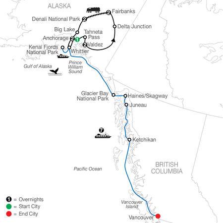 alaska map cruise routes        <h3 class=