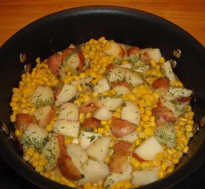 Sweet Corn And Potato Saute 1