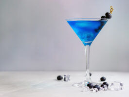 Blue cocktail