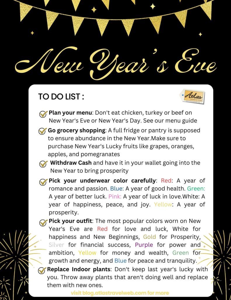 New Year's Eve to-do list