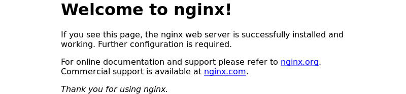 Nginx Default Landing Page