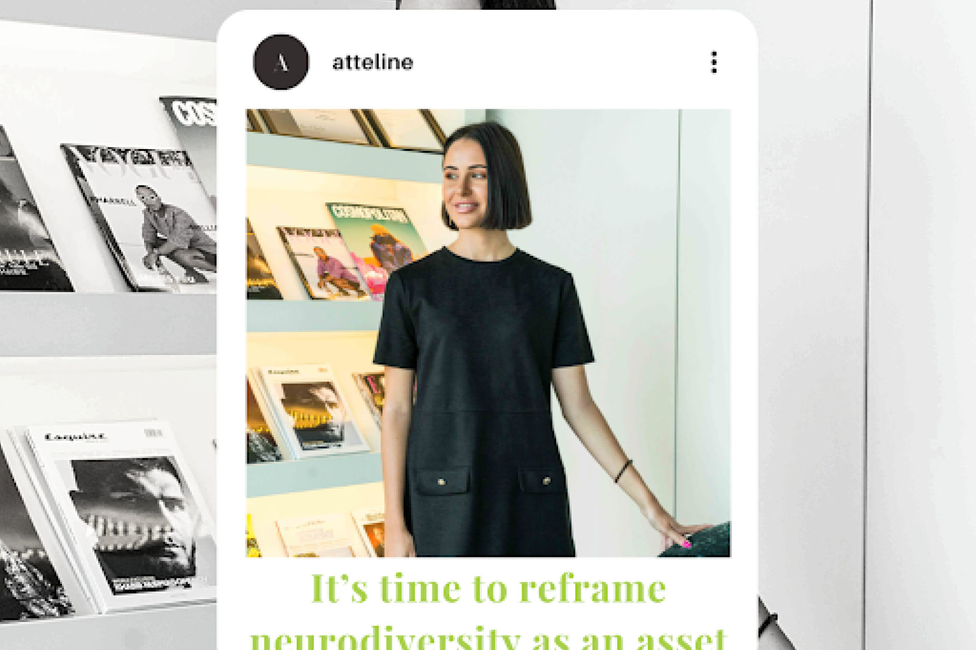 Atteline PR Dubai - Eva posting in a gallery