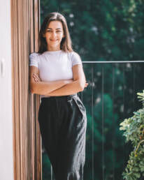 Atteline PR Dubai - Bianca Riley Standing in Balcony
