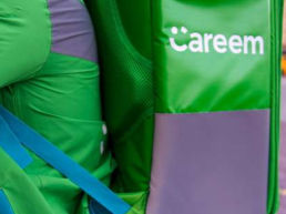 Atteline PR - Careem App with an actual rider with a bag