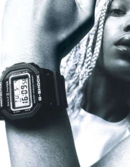 Atteline PR - Casio watch visual graphics with a gal