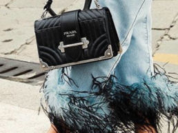 Atteline PR - Luisaviaroma with a prada bag