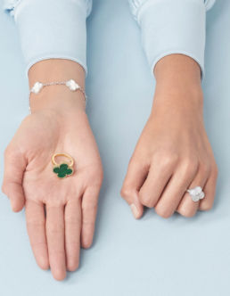 Attelline - Van Cleef & Arpels with a green ring