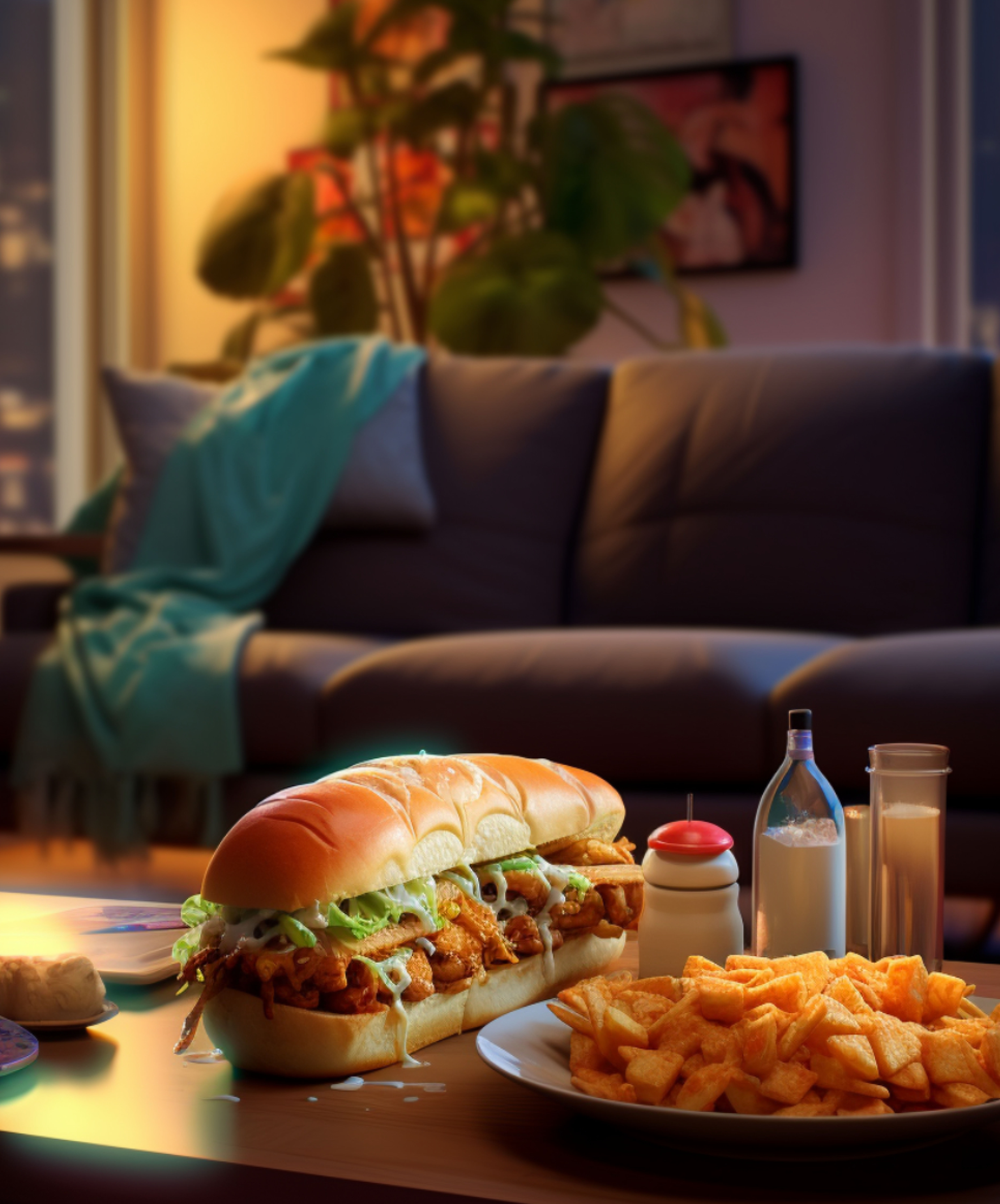 Atteline PR - Subway client by the consumer with a melted cheese in a living room