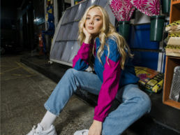 Atteline - Mallet London with a girl model in white sneaker