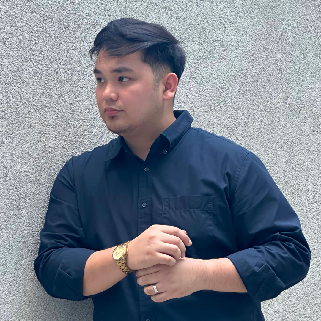 Miko in a blue shirt