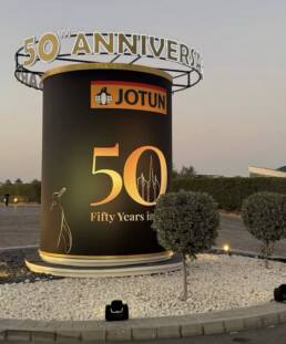Ruder Finn Atteline - Jotun 50th Anniversary Brand poster