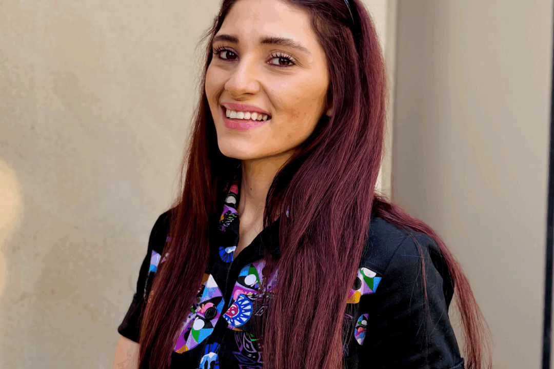 Christina posing for the camera