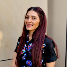Christina posing for the camera