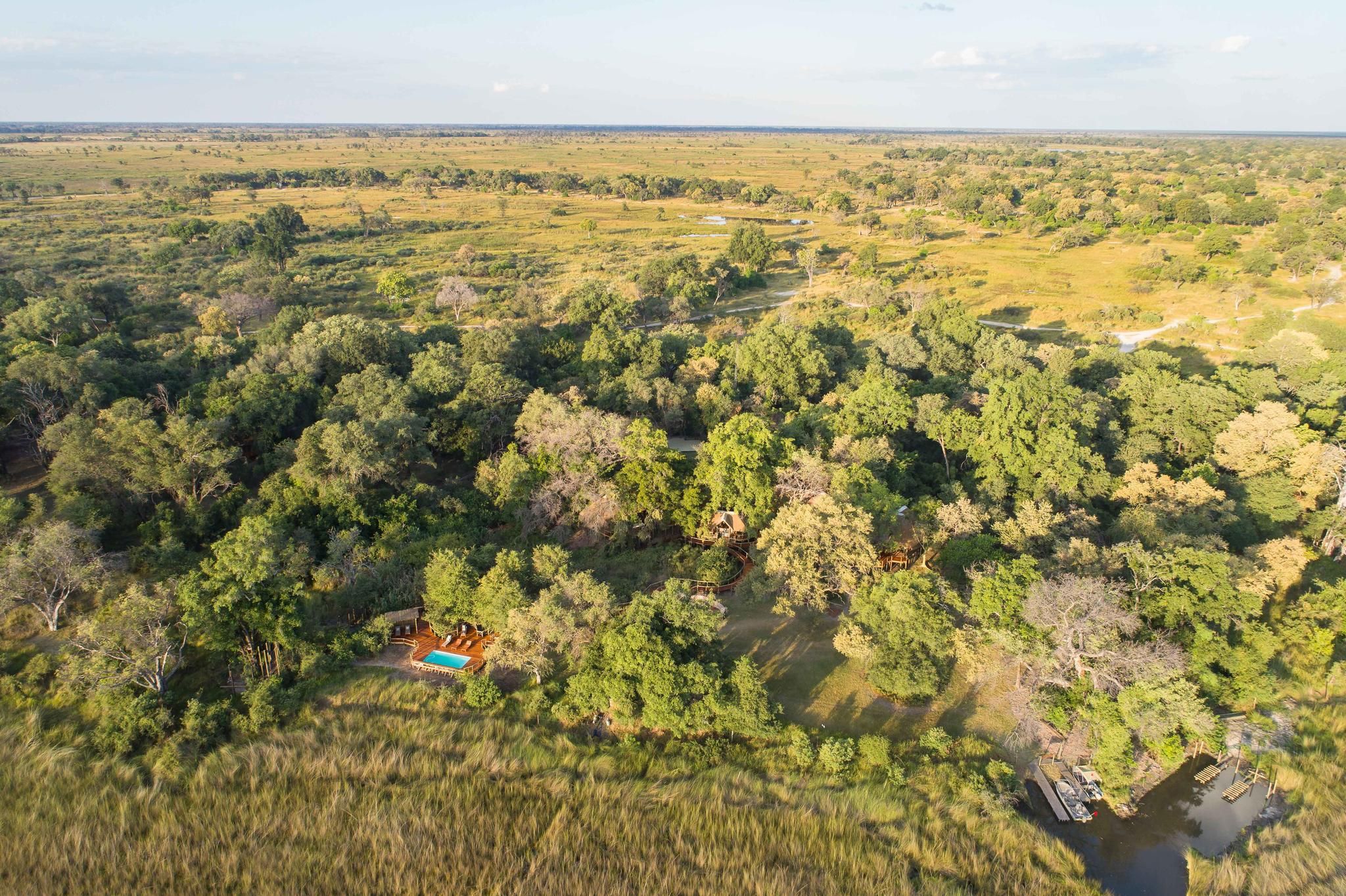 Camp Moremi Aerial View