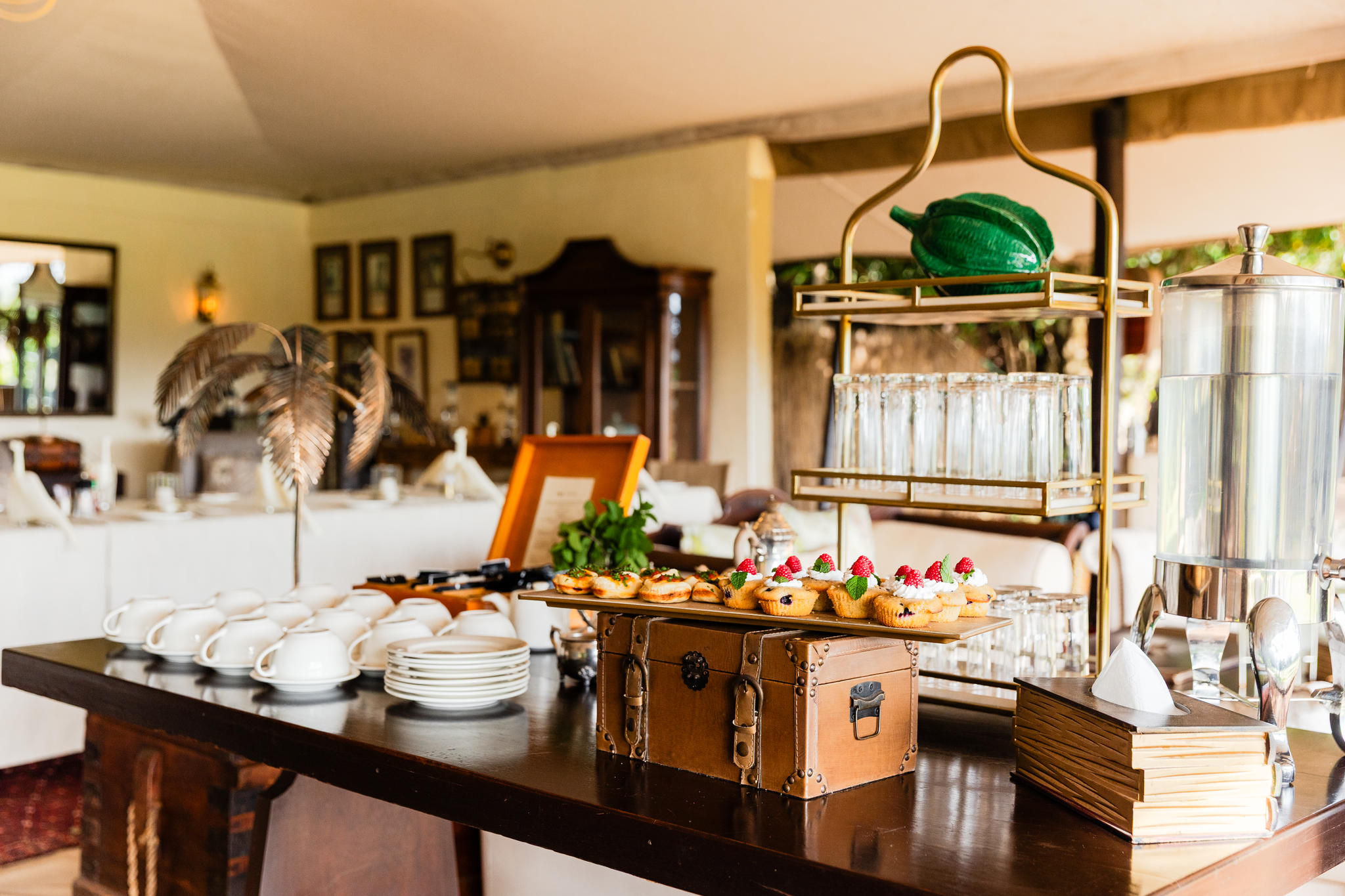 Main areas at Cottars 1920s Camp