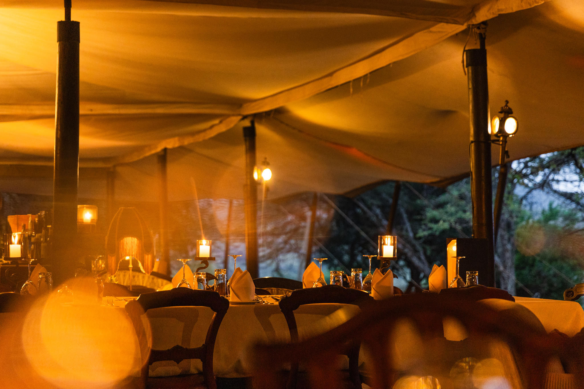 Dining at Cottar's Camp