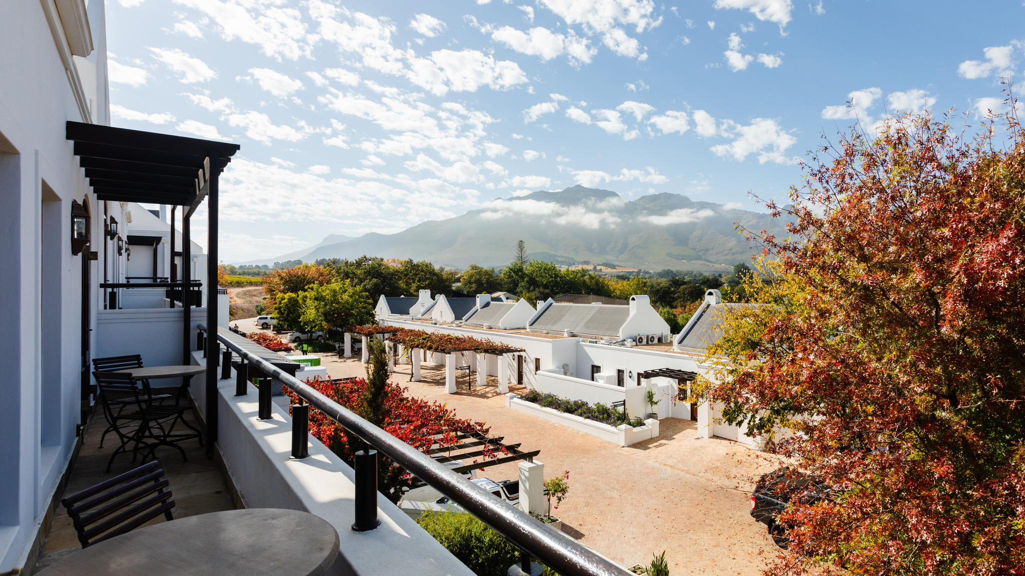 De Zalze Lodge room balcony with view