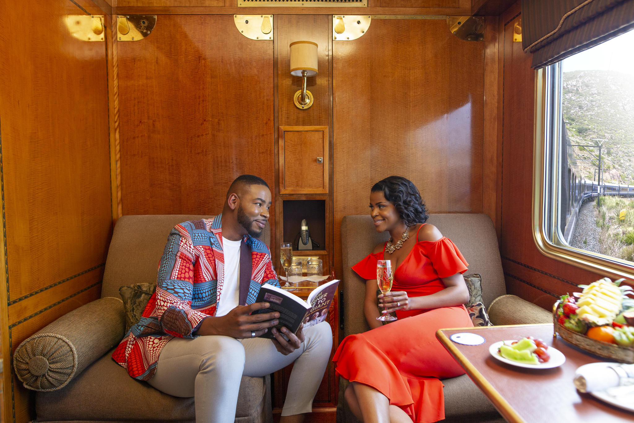 Daytime view of guests in Suite