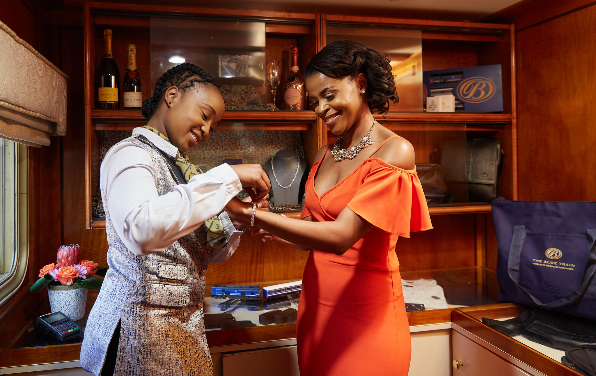 Shopping in boutique