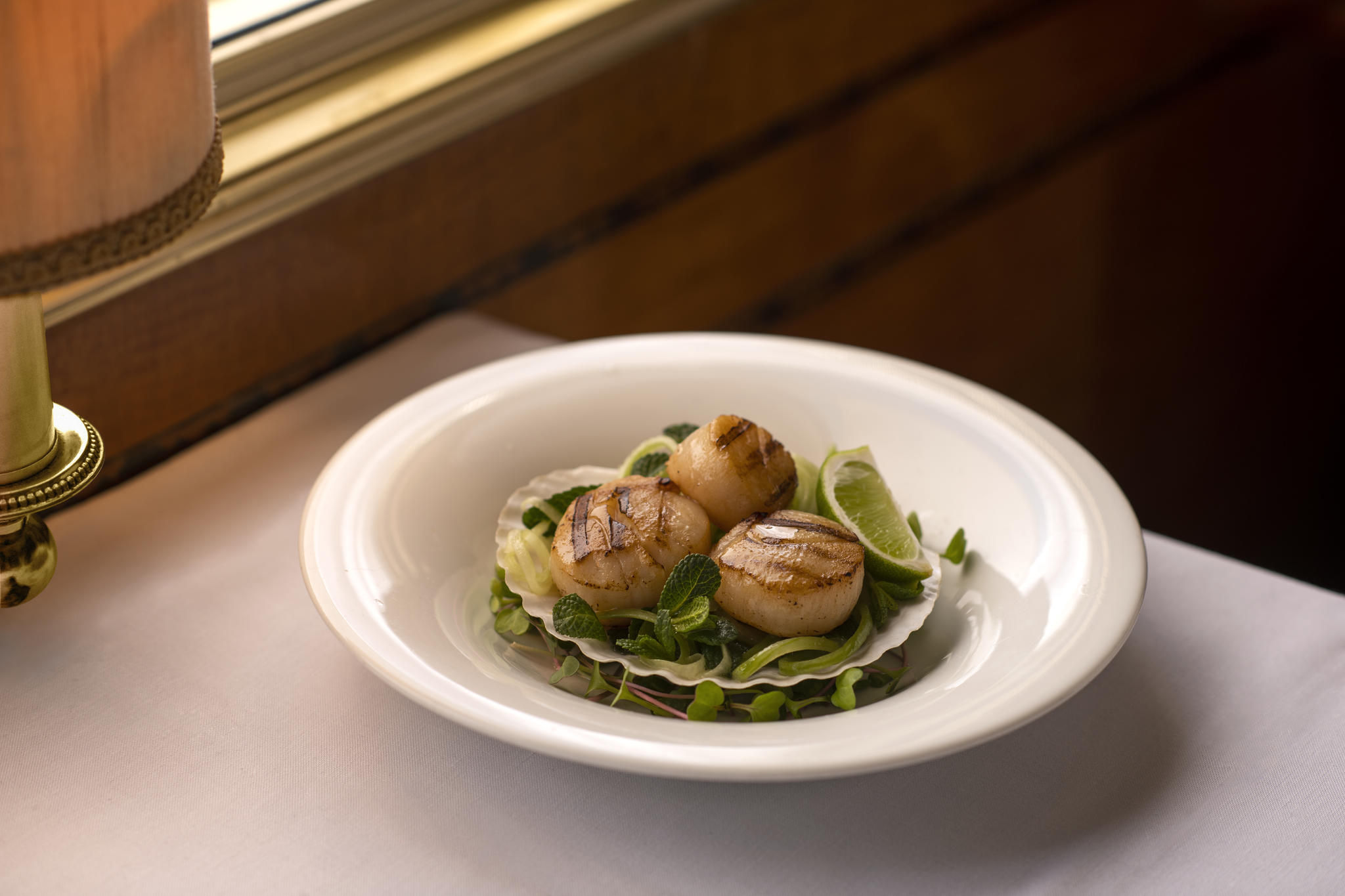 Grilled Queen Scallops