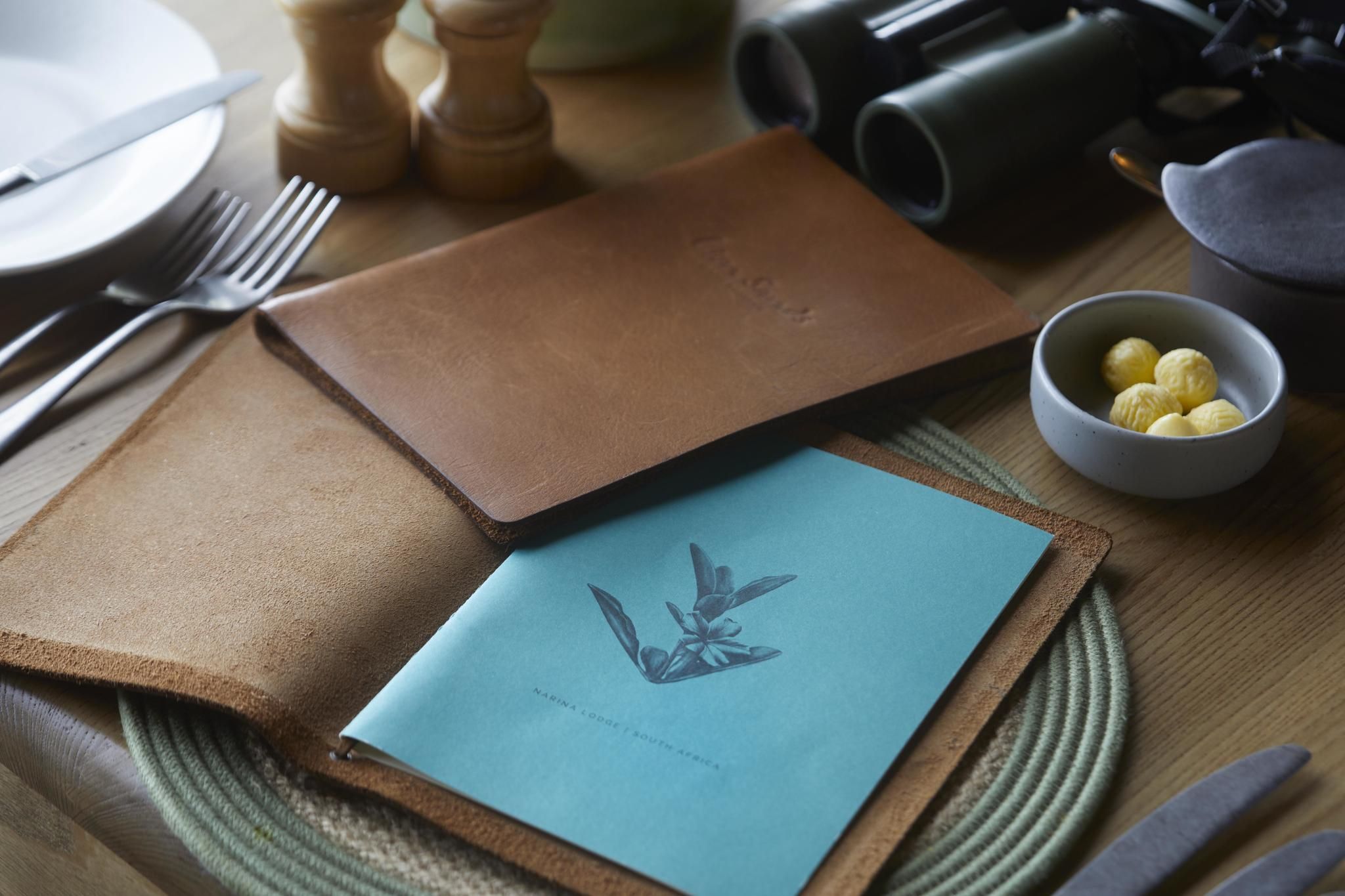 Lion Sands Narina Lodge - Menu