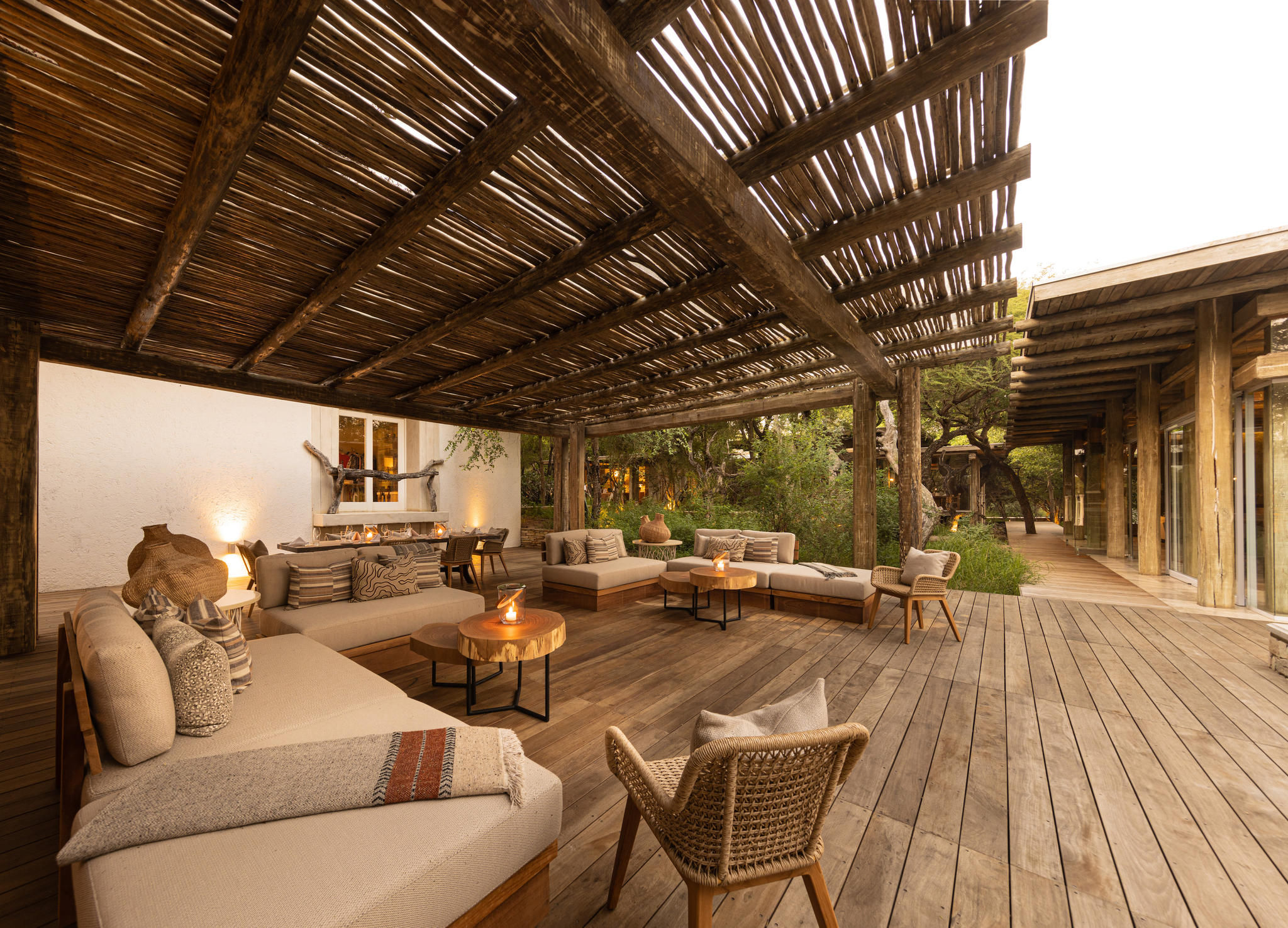 Kapama Karula Lounger area near Fire Pits