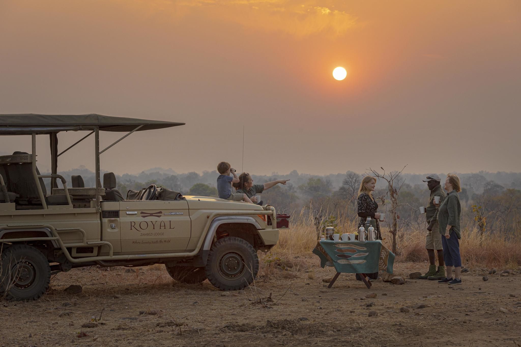 Sundowners on  Game Drive