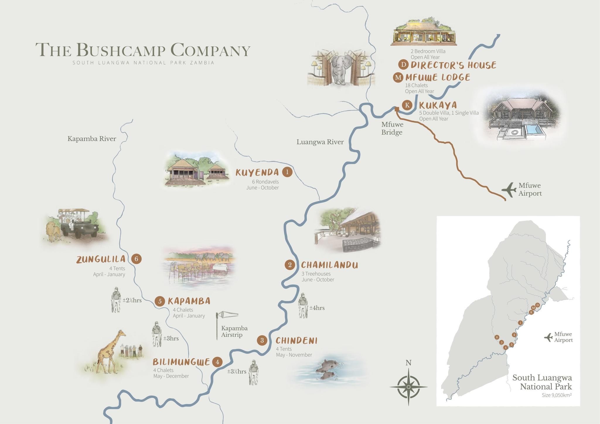 Bushcamp Company map