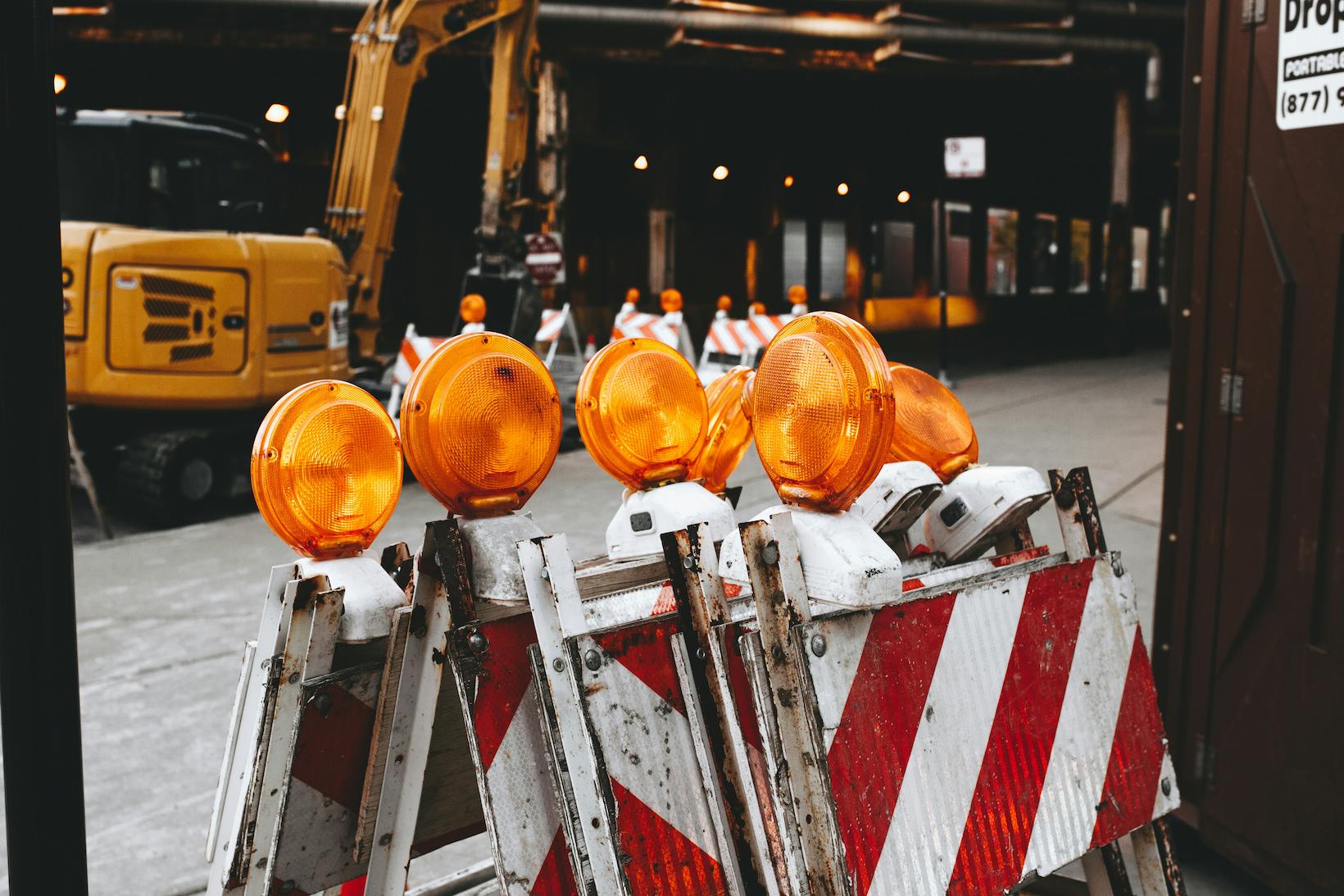 Signalétique de travaux de circulation