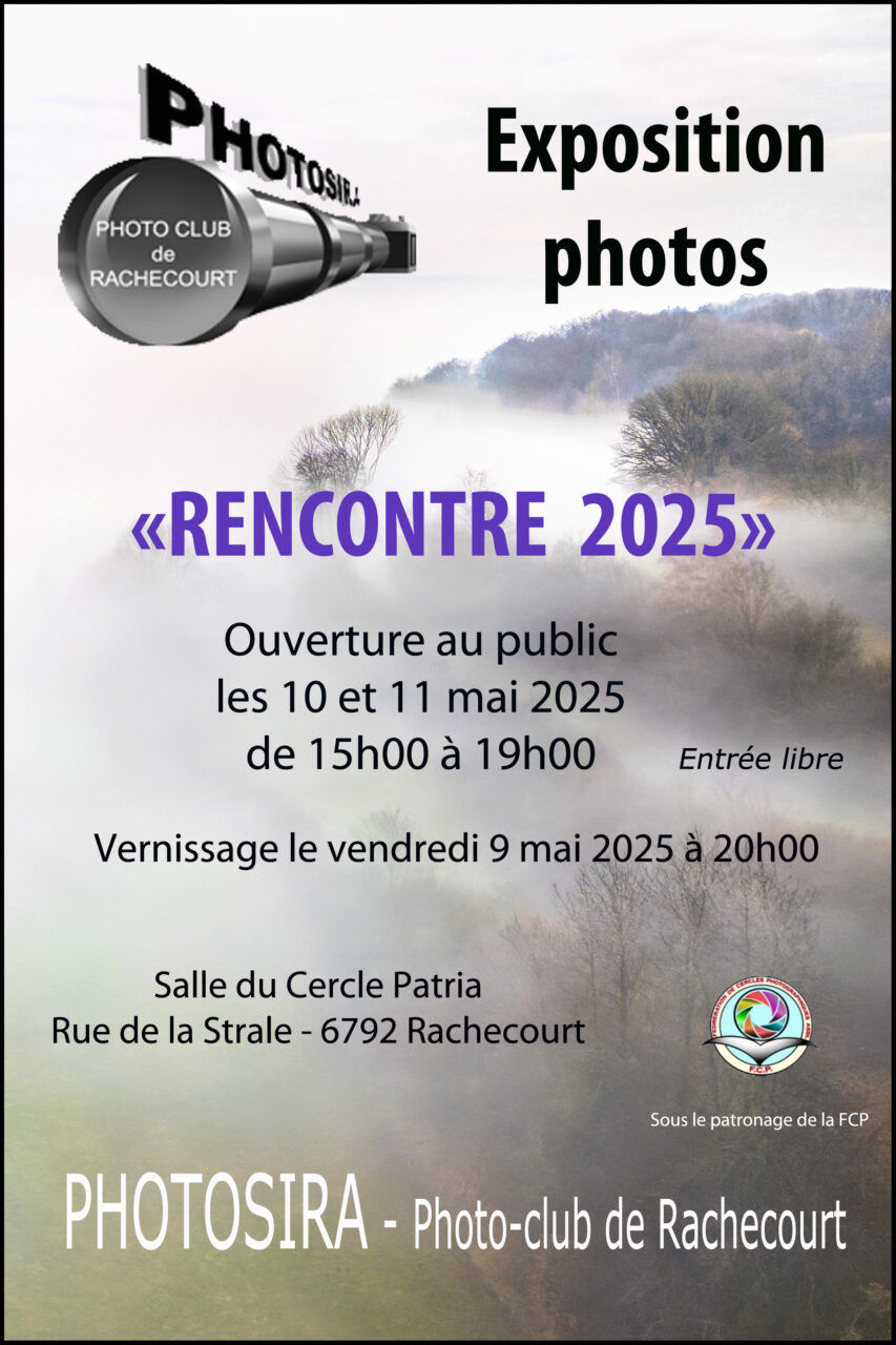 Affiche de l'exposition Photos "Rencontre 2025"