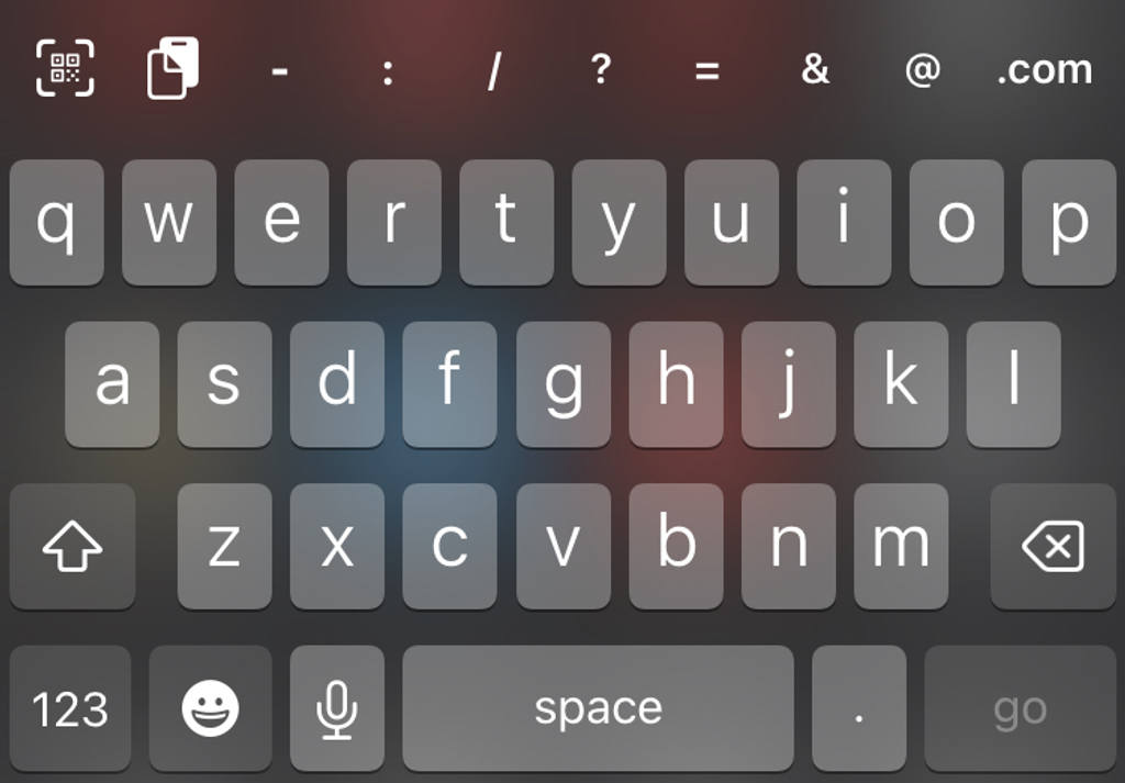 Keyboard in Orion for iOS Keyboard in Orion for iOS