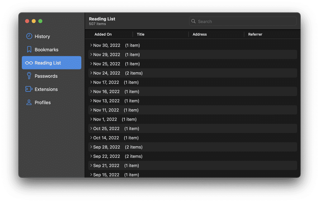 Reading List Manager in Orion Reading List Manager in Orion
