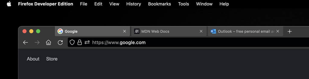 Screenshot of a few tabs.
