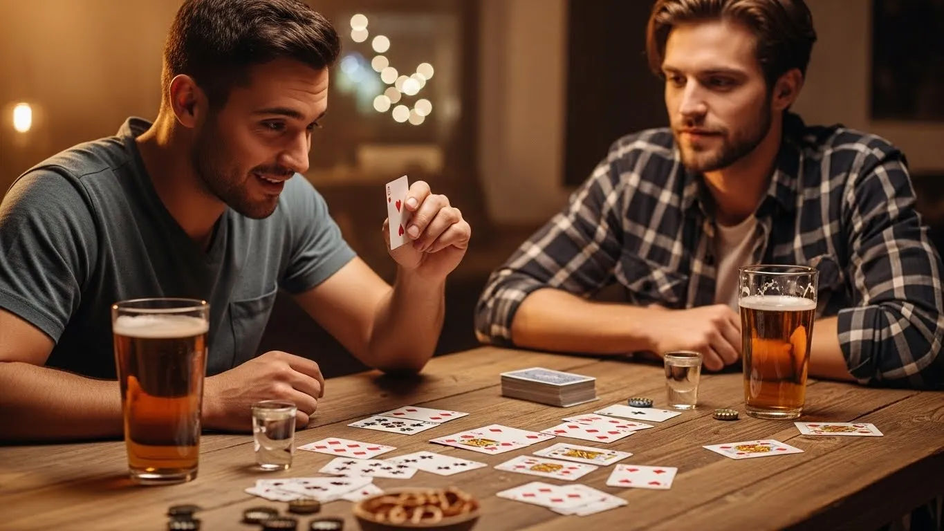 card drinking games for 2