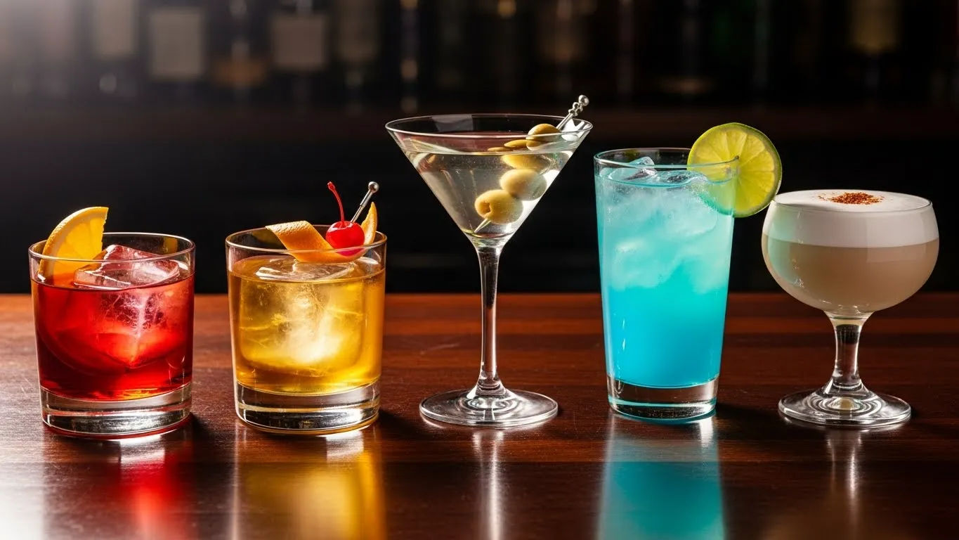 common bar cocktails