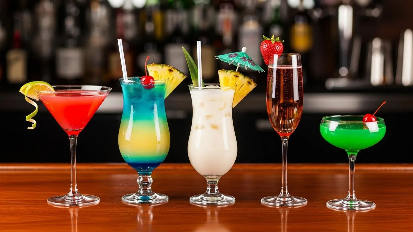 girly drinks to order at a bar