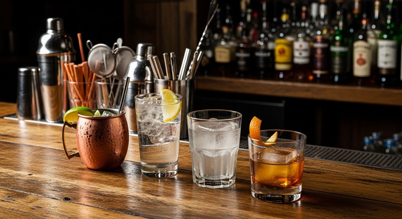 simple mixed drinks to order at a bar