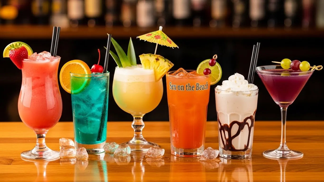 sweet cocktail drinks