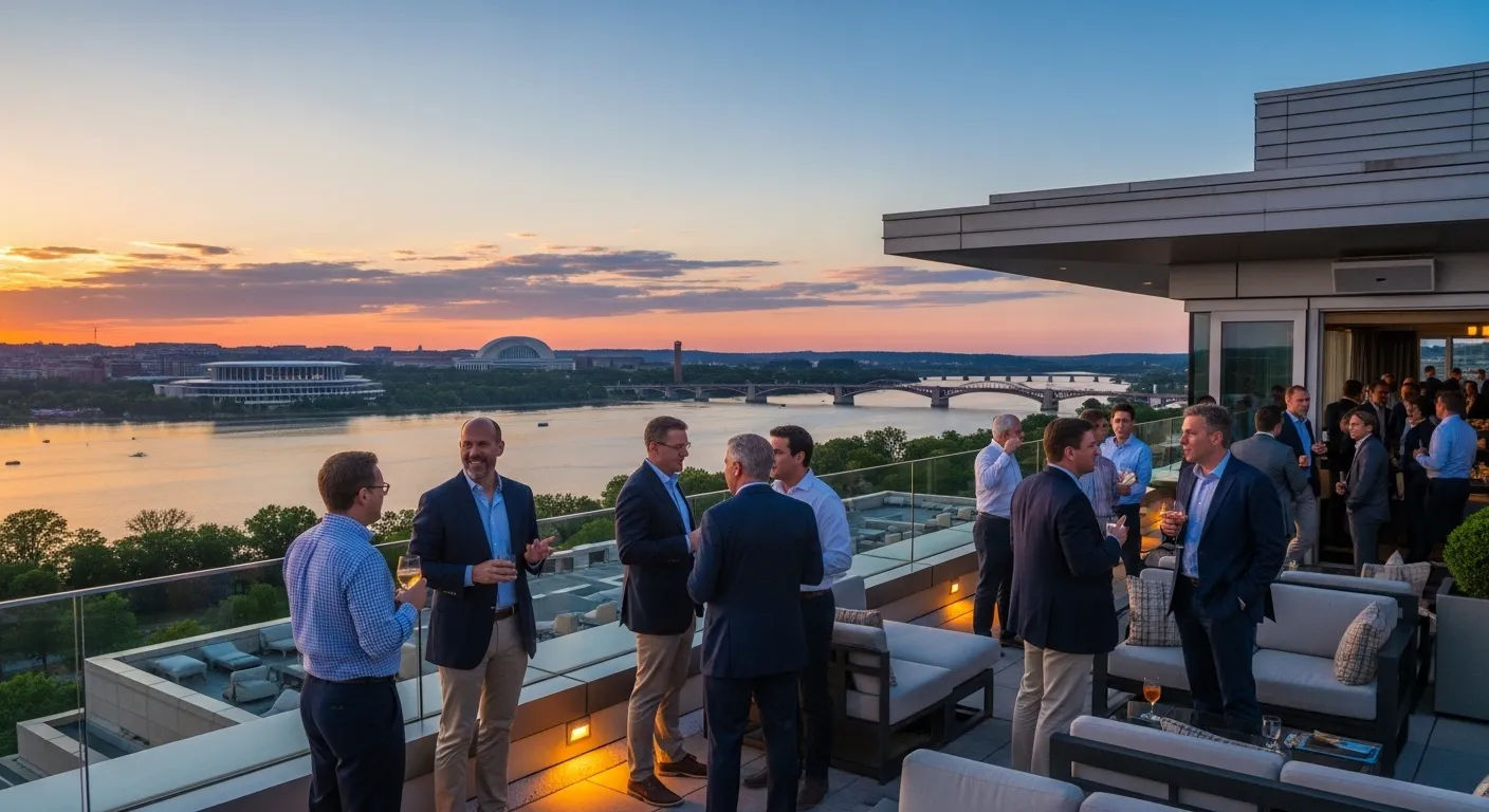 Watergate Rooftop Scene Vibrant