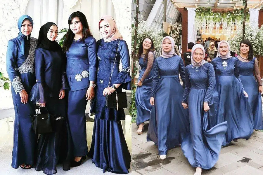 dresscode acara pernikahan navy
