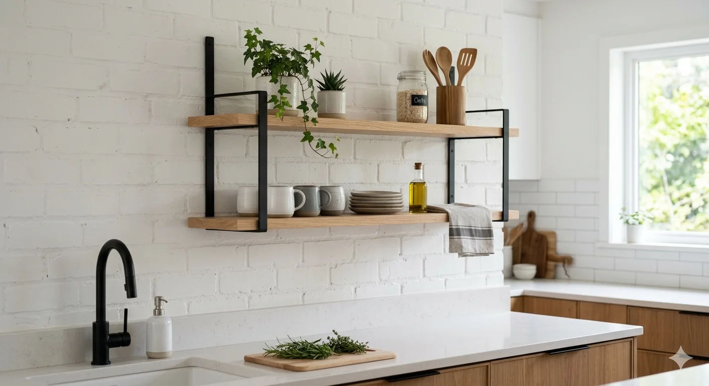 rak dapur gantung minimalis