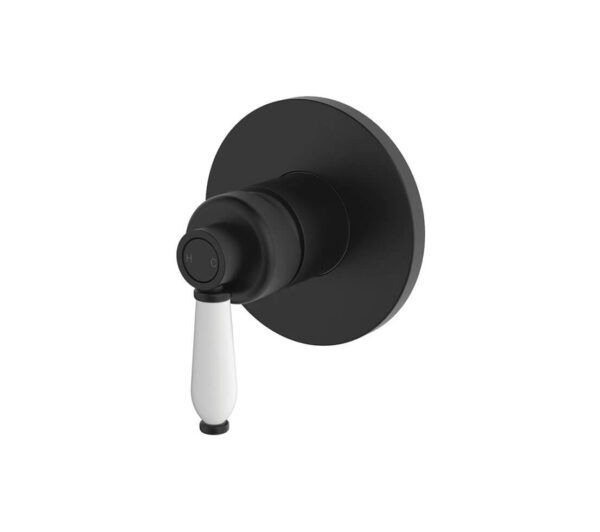 FNZ2101BK Matt Black/ Ceramic Round Shower Mixer