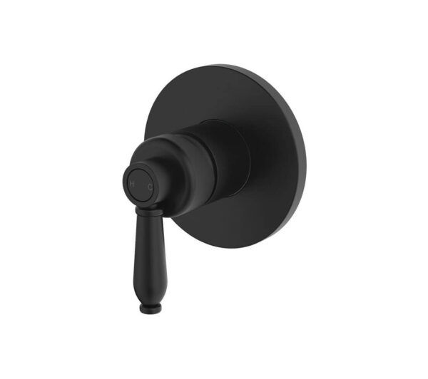 FNZ2101BL Matt Black Round Shower Mixer