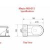 ZUMI MEZIO Rimless Flush Toilet Suite