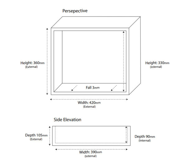 Universal Polyurethane Shower Wall Niche