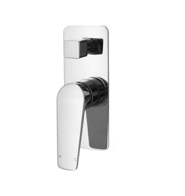 EC109 Chrome Round Shower Mixer With Divertor